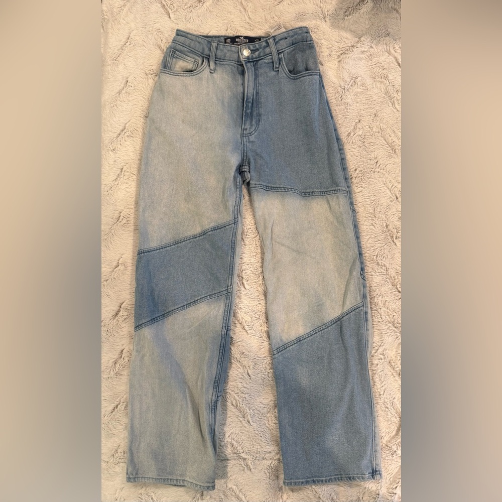 Hollister Blue Patched Jeans